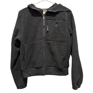 The North Face Dunraven Sherpa Fleece Hoodie Jacket Women’s Small Black Gorpcore